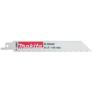 Makita Reciprocating Saw Blade 5-Piece 100 mm Bi-Metal, 24 Teeth Per Inch P-04905