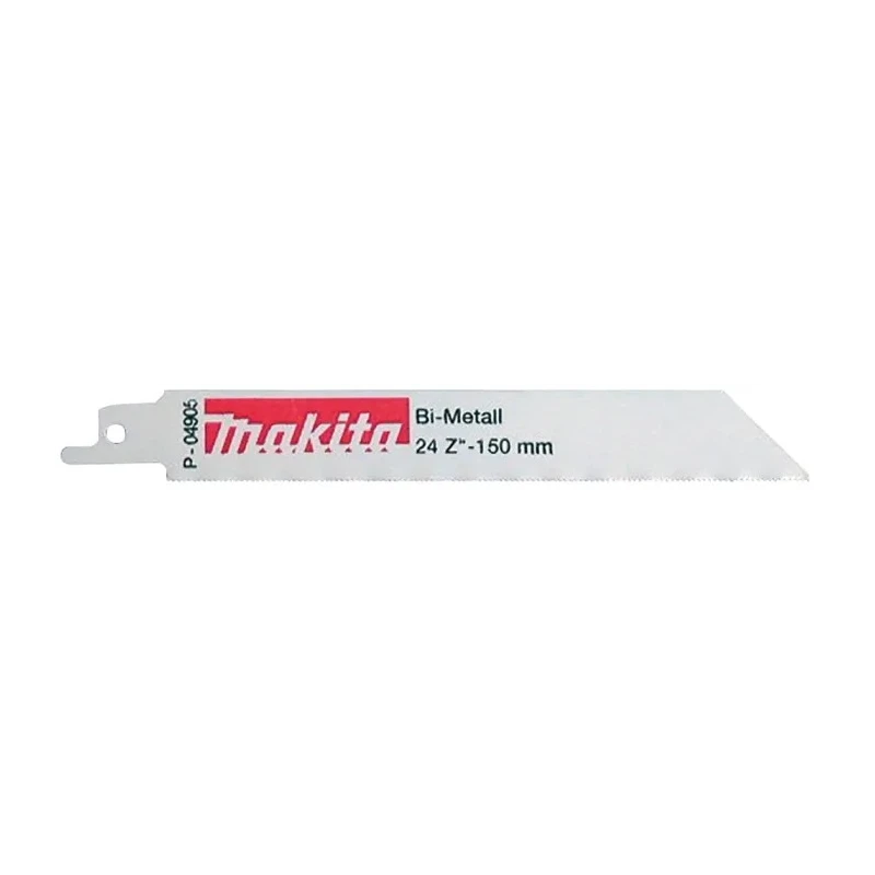 Makita Reciprocating Saw Blade 5-Piece 100 mm Bi-Metal, 24 Teeth Per Inch P-04905