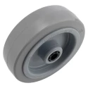Tente Grey Rubber Trolley Wheel 125mm Diameter 40mm Width 250 kg Load Capacity Polyamide Hub Roller UFR125x40-12LM58 Grey