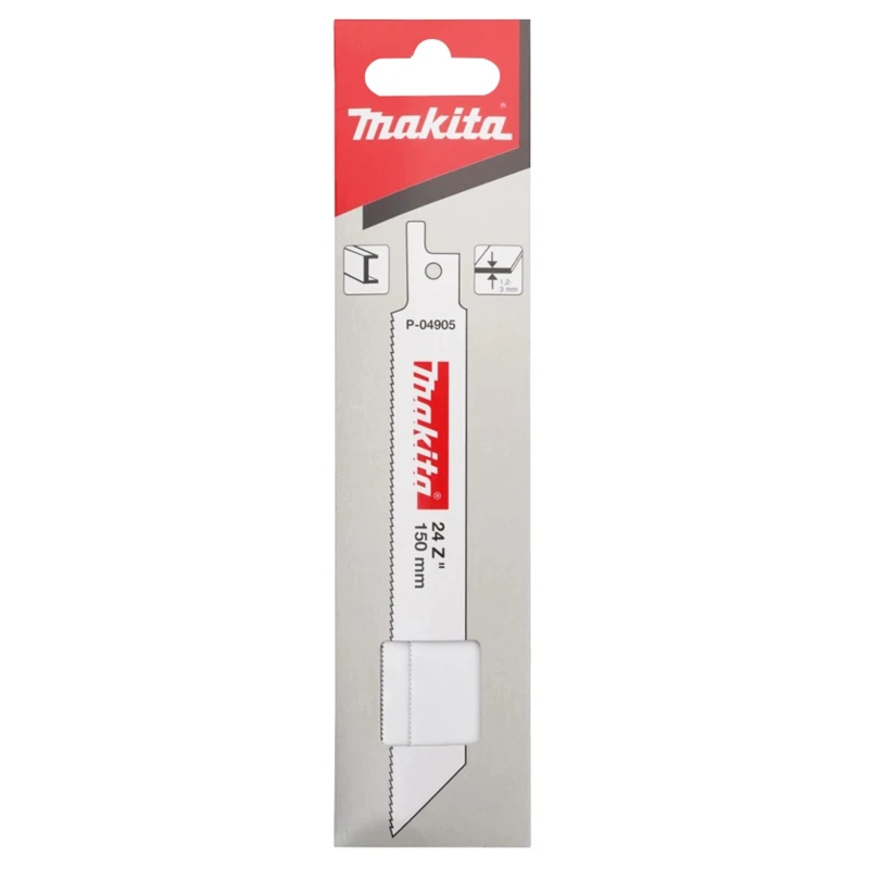 Makita Reciprocating Saw Blade 5-Piece 100 mm Bi-Metal, 24 Teeth Per Inch P-04905
