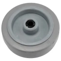 Tente Grey Rubber Trolley Wheel 125mm Diameter 40mm Width 250 kg Load Capacity Polyamide Hub Roller UFR125x40-12LM58 Grey