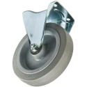 Tente Fixed Castor, 400 kg Load Capacity, 200 mm Wheel Diameter, Passivated Zinc Plated Pressed Steel Frame 900318