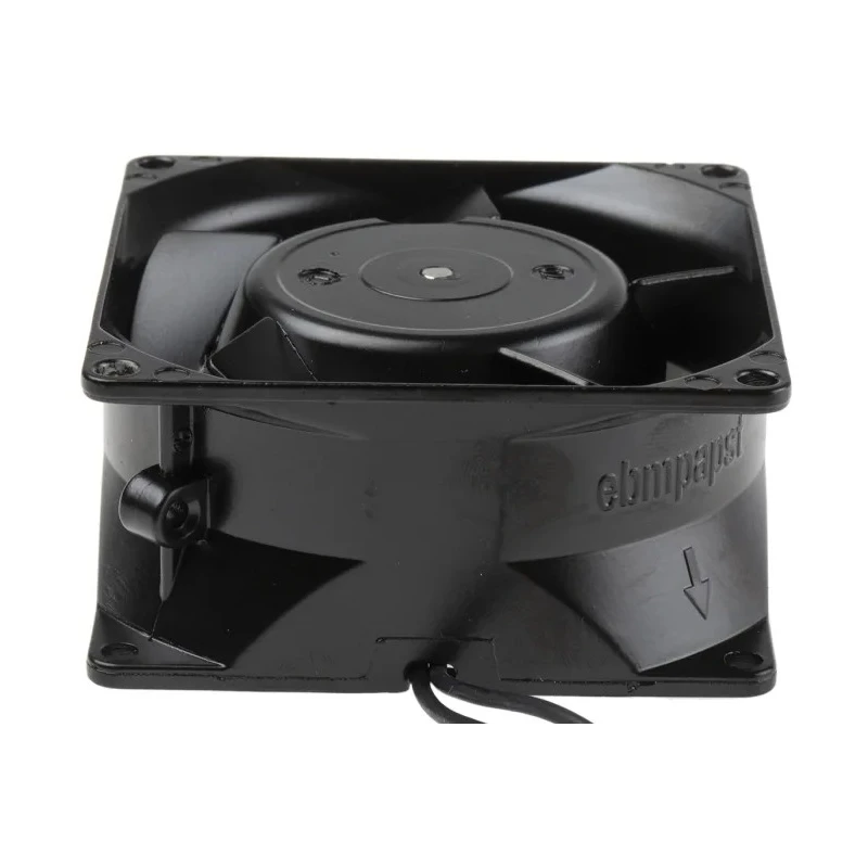 ebm-papst 8000 N Series Axial Fan, 230V AC, 9W, 30 m³/h Airflow, IP65 Protection, 80x80x38 mm 