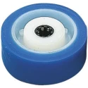 LAG Blue White Polyurethane Trolley Wheel 150mm Diameter 50mm Width 400kg Load Capacity Model 35071