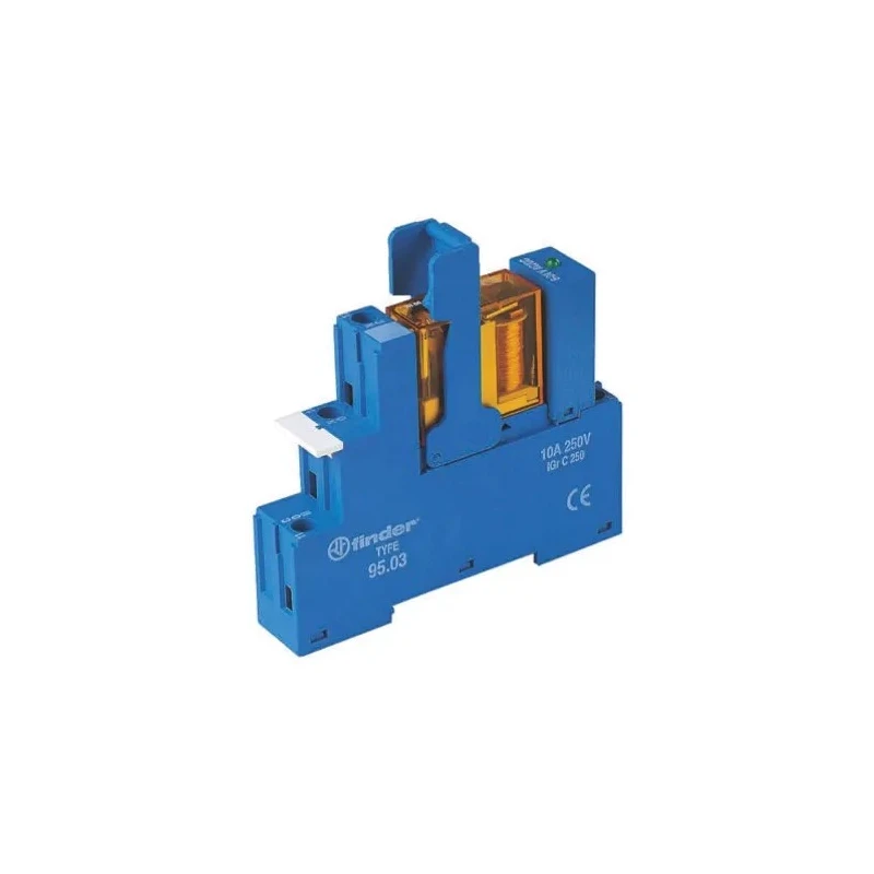 Finder 48 Series Interface Relay, DIN Rail Mount, 110V AC Coil, SPDT Contact, 10.1mA Coil Current 48.31.8.110.0060SPA