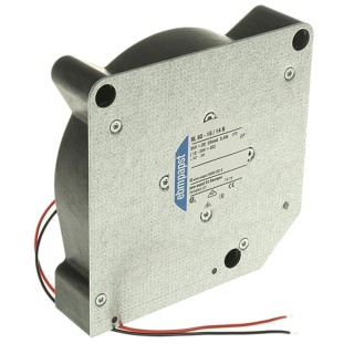 ebm-papst RL 90 N Series Centrifugal Fan 24V DC, 40 m³/h Airflow, 2500 RPM Speed, 120.6 x 120.6 x 37.3 mm RL90-18/14N