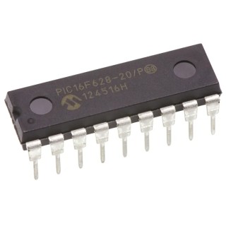 Microchip 8 bit PIC Microcontroller 20 MHz 3.5kB FLASH 18-Pin PDIP PIC16F628-20/P