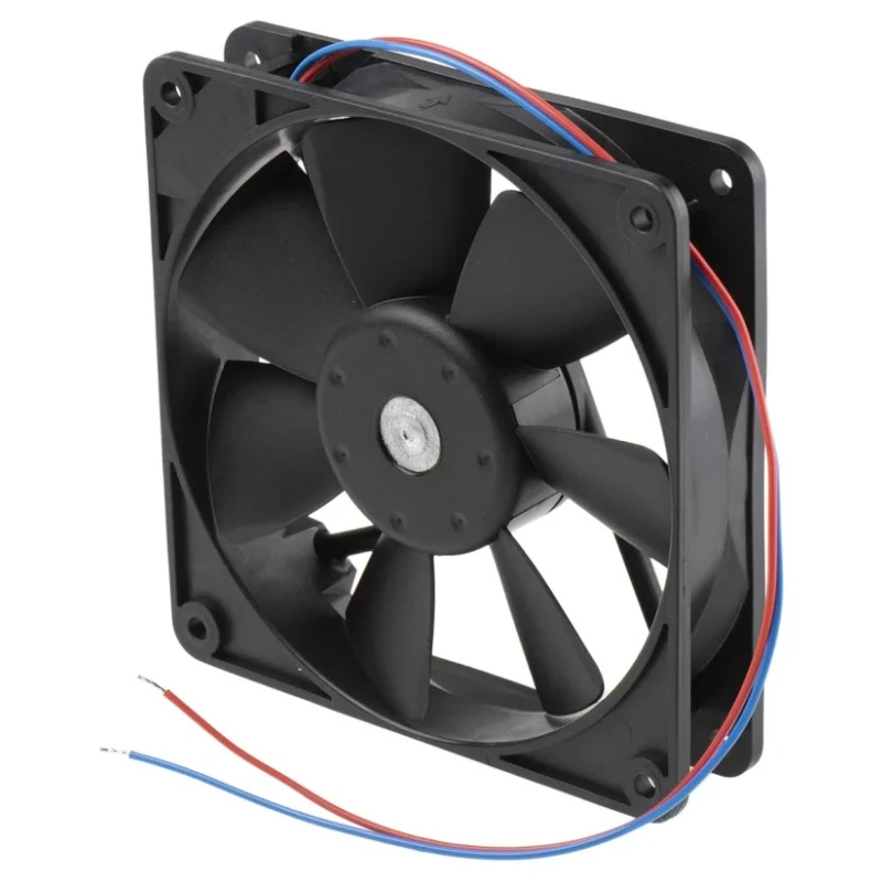 ebm-papst 4400 F Series Axial Fan, 12V DC, 3.2W Power, 267mA Current, 140 m³/h Air Flow, Ball Bearing, 119 mm Frame 4412FM