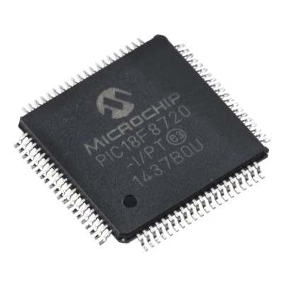 Microchip 8-bit PIC18F Microcontroller 1.024MB Flash 128kB RAM 25MHz 80-Pin TQFP PIC18F8720-I/PT