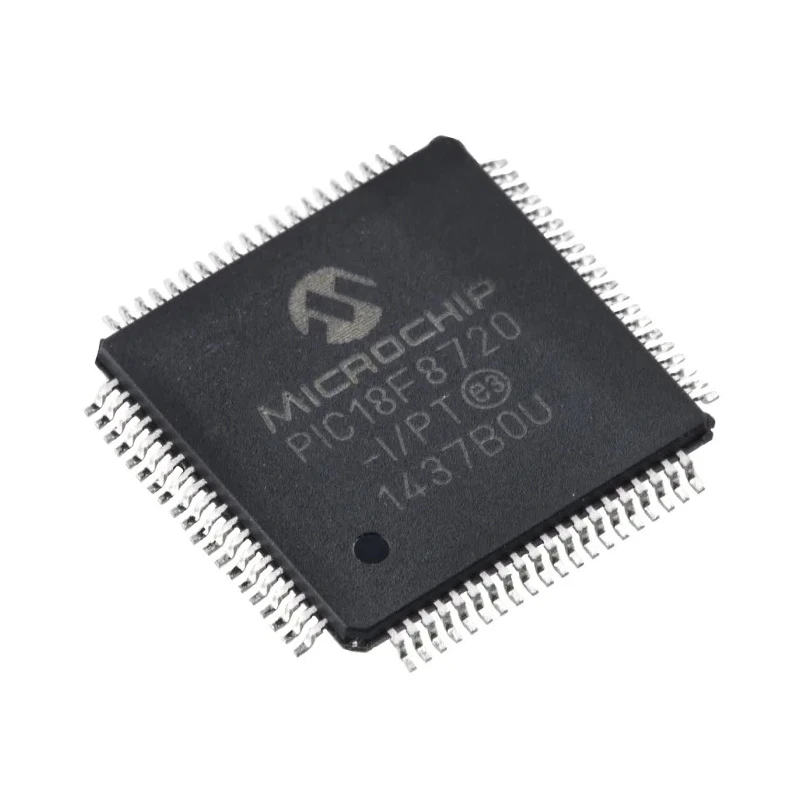 Microchip 8-bit PIC18F Microcontroller 1.024MB Flash 128kB RAM 25MHz 80-Pin TQFP PIC18F8720-I/PT