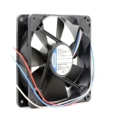 ebm-papst 4400 F Series Compact DC Axial Fan 24V dc, 170 m³/h Airflow, 5 W Power, 210 mA Max Current, IP20, Ball Bearing 