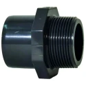 Georg Fischer Plastic Pipe Fitting Adapter Socket Straight 42mm PVC-U 721910556