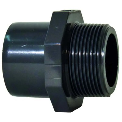 Georg Fischer Plastic Pipe Fitting Adapter Socket Straight 42mm PVC-U 721910556