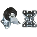 Tente Industrial Fixed Castor with Rubber Wheel, 70 kg Load Capacity, 80 mm Diameter, 108 mm Height 3478PVO080P62PAF