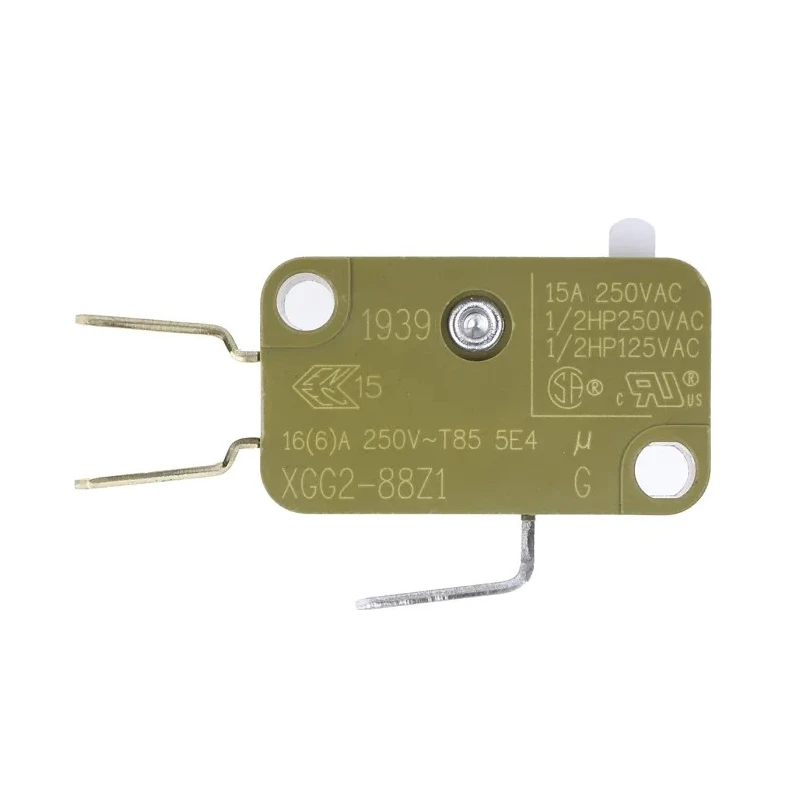 Saia-Burgess Button Micro Switch with Tab Terminal, 16A, 250 V AC, SPDT Contact Configuration, IP40 Protection XGG2-88Z1