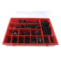 RS PRO 200 Piece Nylon Hose Clip Kit Corrosion Resistant Plastic Clips Sizes 5.6mm to 30.4mm 473-0963
