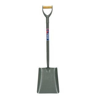 Spear & Jackson Shovel Square Blade 255 mm Width, Handle Length 710 mm, Manganese Carbon Steel 2002ARRS