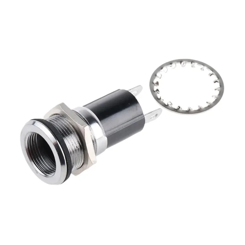 Dialight Indicator Bulb Holder Panel Mount Nickel Plated Brass Body Water Sealed 6 to 120 Vac/dc 095-0410-09-303