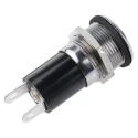 Dialight Indicator Bulb Holder Panel Mount Nickel Plated Brass Body Water Sealed 6 to 120 Vac/dc 095-0410-09-303