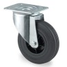 Tente Industrial Swivel Castor with Rubber Wheel 200 mm Diameter, 205 kg Load Capacity, Roller Bearing Hub 3470PVR200P63PAF