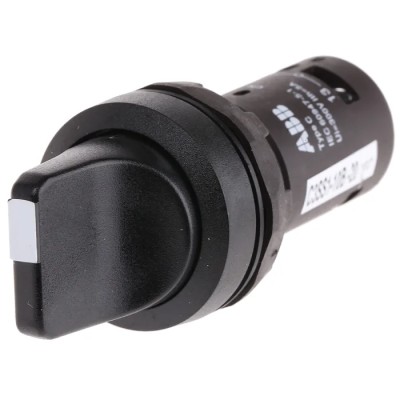 ABB Short Handle Selector Switch 2 NO Contact Configuration 3 Positions Maintained Operation 1SFA619210R1026 C3SS1-10B-20