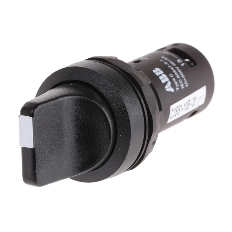 ABB Short Handle Selector Switch 2 NO Contact Configuration 3 Positions Maintained Operation 1SFA619210R1026 C3SS1-10B-20