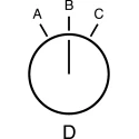 ABB Short Handle Selector Switch 2 NO Contact Configuration 3 Positions Maintained Operation 1SFA619210R1026 C3SS1-10B-20