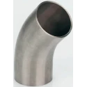 RS PRO Stainless Steel Pipe Fitting Elbow 50.8 mm 45° ISO Plain Bend Long 479-3239