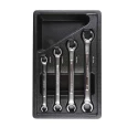 RS PRO 4-Piece Flare Nut Spanner Set 9x10 mm, 11x12 mm, 13x14 mm, 15x17 mm, Chrome Vanadium Steel 480-6824