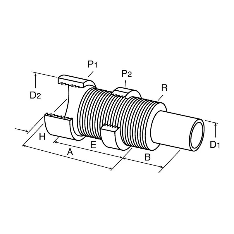 ACE Shock Absorber BV20SC AH Series Adjustable Miniature with Side Load Adaptors BV20SC