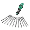 Wera Torx BO Interchangeable Standard Screwdriver Set, 17-Piece, Ergonomic Kraftform Handle, Rapidaptor 05059295001