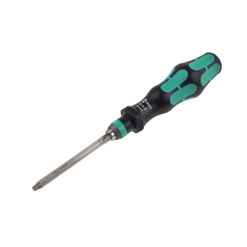 Wera Torx BO Interchangeable Standard Screwdriver Set, 17-Piece, Ergonomic Kraftform Handle, Rapidaptor 05059295001
