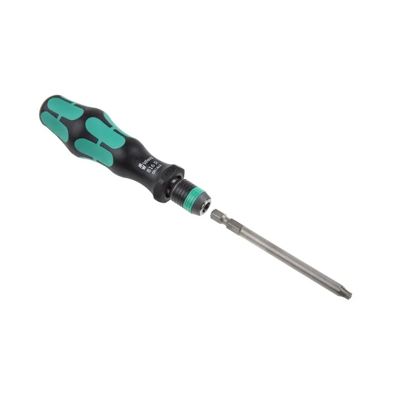 Wera Torx BO Interchangeable Standard Screwdriver Set, 17-Piece, Ergonomic Kraftform Handle, Rapidaptor 05059295001