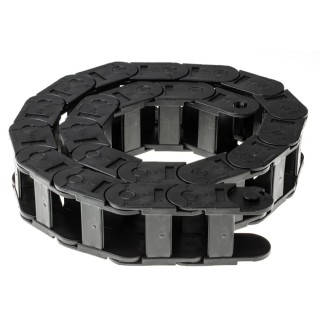 Igus Cable Trunking Black 54mm Width x 35mm Depth x 1m Length Flame Retardant with 75mm Min. Bend Radius Model W54mm 