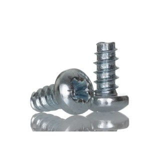 RS PRO Bright Zinc Steel Pan Head Self-Tapping Screw 9 mm Thread Size 8 482-7477