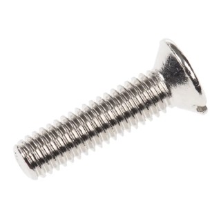 RS PRO Slot Countersunk Brass Machine Screw M3 12 mm Nickel Finish 482-9192