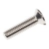 RS PRO Slot Countersunk Brass Machine Screw M3 12 mm Nickel Finish 482-9192