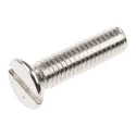 RS PRO Slot Countersunk Brass Machine Screw M3 12 mm Nickel Finish 482-9192