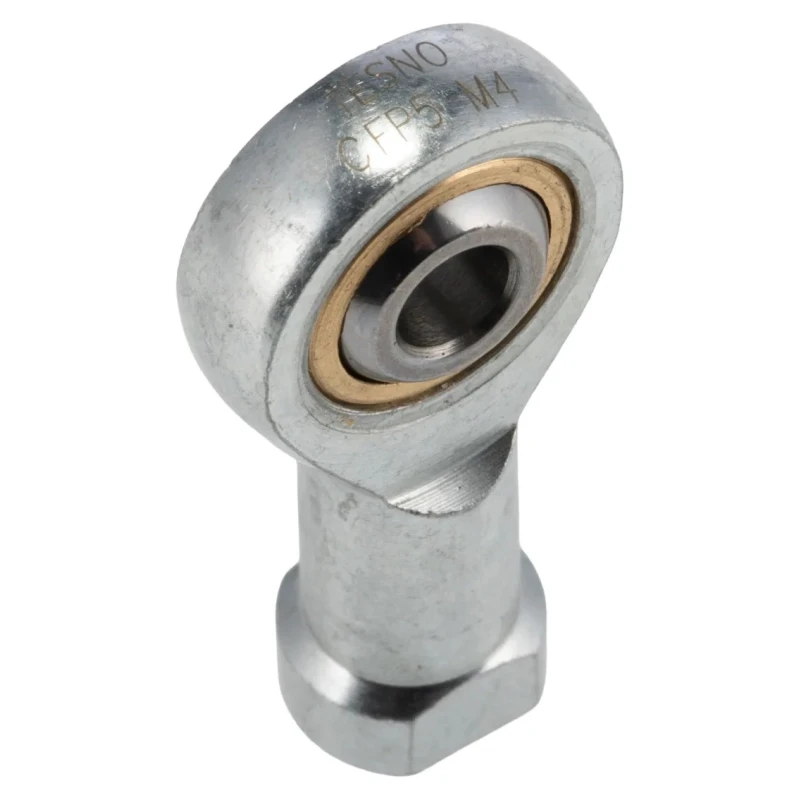 SMC Female Steel Piston Rod Ball Joint M4 x 0.7 Thread, 5mm Bore, Metric Thread, Steel, Temperature Range -20°C to 80°C KJ4D
