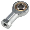 SMC Female Steel Piston Rod Ball Joint M4 x 0.7 Thread, 5mm Bore, Metric Thread, Steel, Temperature Range -20°C to 80°C KJ4D