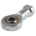 SMC Female Steel Piston Rod Ball Joint M4 x 0.7 Thread, 5mm Bore, Metric Thread, Steel, Temperature Range -20°C to 80°C KJ4D