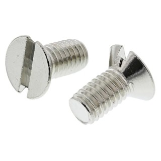 RS PRO Slot Countersunk Brass Machine Screw 12 mm M6 482-9445