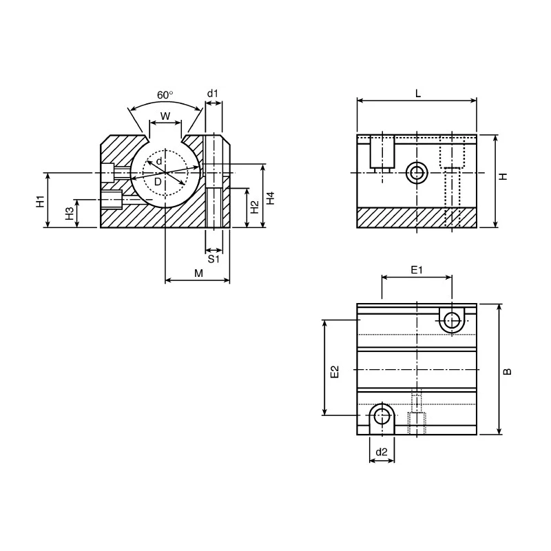 Igus Linear Shaft Support 2-Bolt Base Bearing Housing 28 mm OGA-12 39mm Length 43 mm Width Germany