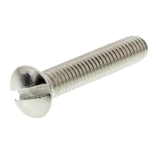 RS PRO Slot Raised Countersunk Nickel Plated Brass Machine Screw M3 Thread 16mm Length 482-9524