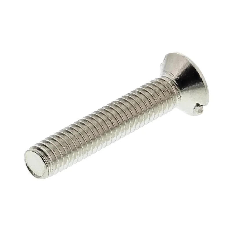 RS PRO Slot Raised Countersunk Nickel Plated Brass Machine Screw M3 Thread 16mm Length 482-9524