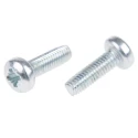 RS PRO Bright Zinc Steel Pan Head Self-Tapping Screw 10 mm M3 483-1218