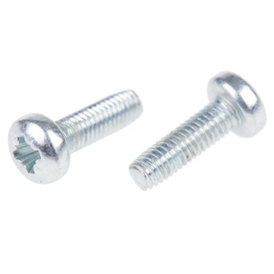 RS PRO Bright Zinc Steel Pan Head Self-Tapping Screw 10 mm M3 483-1218
