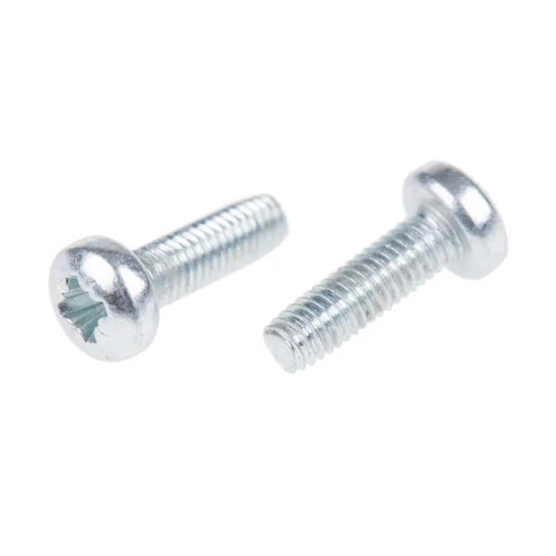 RS PRO Bright Zinc Steel Pan Head Self-Tapping Screw 10 mm M3 483-1218