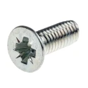 RS PRO Bright Zinc Steel Countersunk Head Self-Tapping Screw 12 mm M4 483-1280