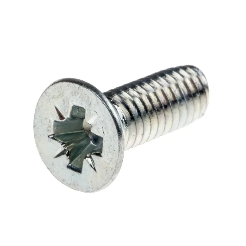 RS PRO Bright Zinc Steel Countersunk Head Self-Tapping Screw 12 mm M4 483-1280